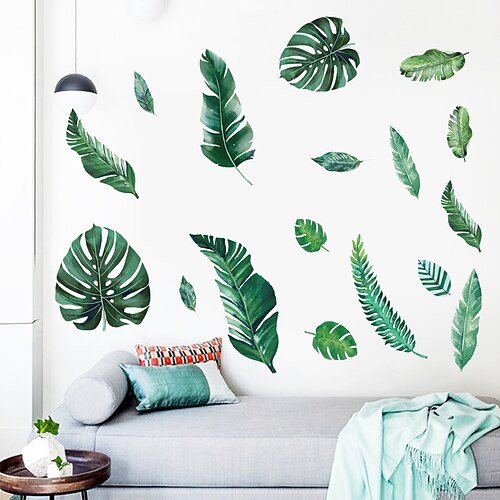 

Tropical Plant Green Leaves Plant Creative Personality Home Decoration Living Room Sofa Background Can Be Removed Paste