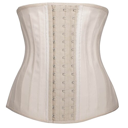 

Women's Women Female Plus Size Basic Gender Neutral Shapewear Footless Tights Undergarments Lingerie - Polyester Party Daily Wear Solid Colored Shapewear Corset Black Beige XS S M