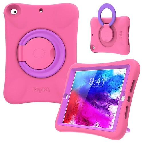 

Kids Case for iPad 9th 8th Generation 10.2 inch 2021 2020 Lightweight Flexible Shockproof Folding Handle Stand Full Body Boy Girl Cover for Apple iPad Air 3rd Mini 5th