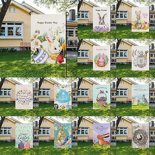 

Happy Easter Garden Flag Outdoor Holidays Yard Flag Holidays Vertical Flags