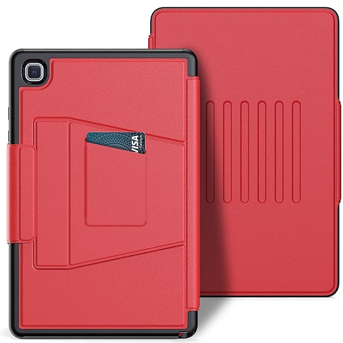 

Tablet Case Cover For Samsung Galaxy Tab S8 Ultra S7 Plus FE A8 A7 Lite S6 Lite 2022 2021 Card Holder with Stand Magnetic Solid Colored PU Leather