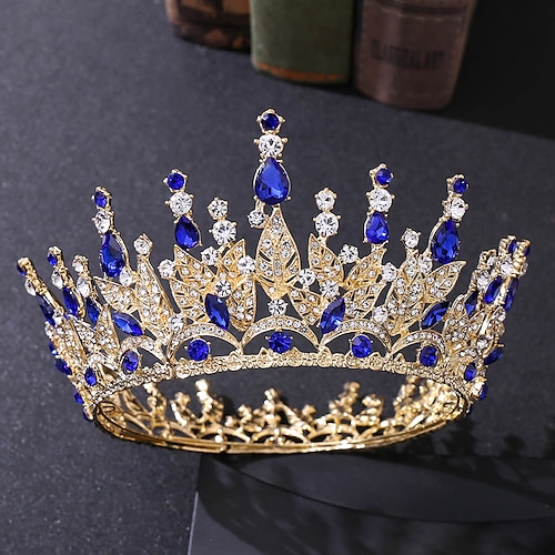 

Crown Tiaras Alloy Wedding Simple With Metal Headpiece Headwear