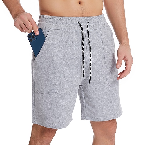 

Per uomo Pantaloncini sportivi Pantaloncini attivi Pantaloncini da sudore Tasche A cordoncino Vita elastica Liscio Comfort All'aperto Esterno Giornaliero Per uscire Di tendenza Informale Nero Verde