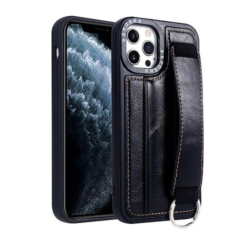 

Phone Case For Apple Back Cover iPhone 13 12 11 Pro Max Mini SE 2020 X XR XS Max 8 7 Plus Card Holder with Stand Single Sided Solid Colored PU Leather