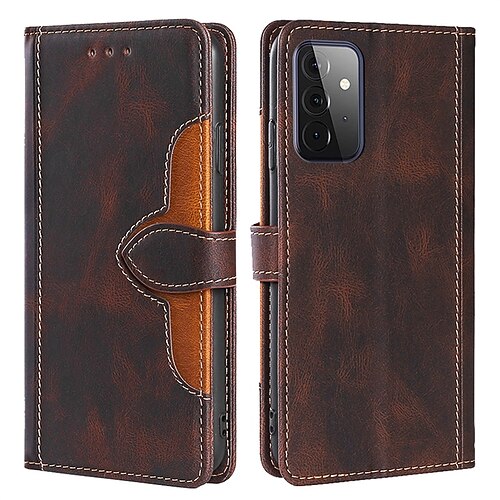 

Phone Case For Samsung Galaxy Full Body Case A53 A72 A52 A42 A10s A71 Samsung A13 5G Portable Card Holder Flip Solid Colored TPU PU Leather