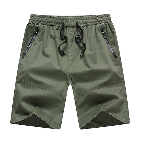 

Men's Cargo Casual / Sporty Shorts Multiple Pockets Short Pants Going out Beach Inelastic Simple Solid Colored Breathable Sports Mid Waist ArmyGreen Light Green Deep Blue XL XXL 3XL 4XL 5XL