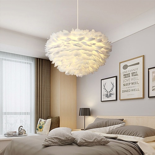 

30/40 cm Island Design Pendant Light LED Feather Light Metal Painted Finishes Modern Nordic Style 85-265V