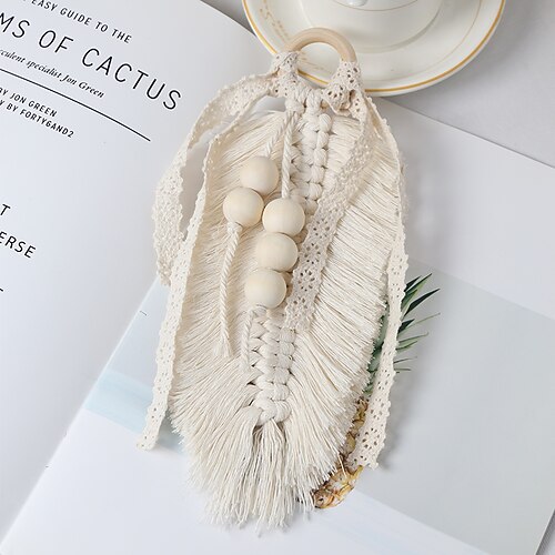 

Bohemian Leaf Pendant Hand Woven Tapestry Wall Decoration Of Famous Home