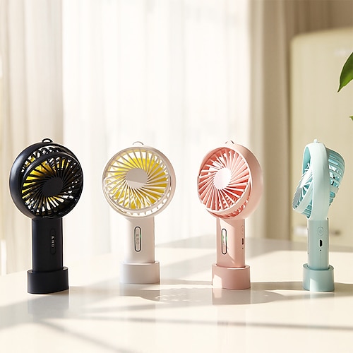 

F20 Desk Fan Portable Quiet Operation 1200mAh Battery 3 Speed Strong Airflow USB Charging Fan