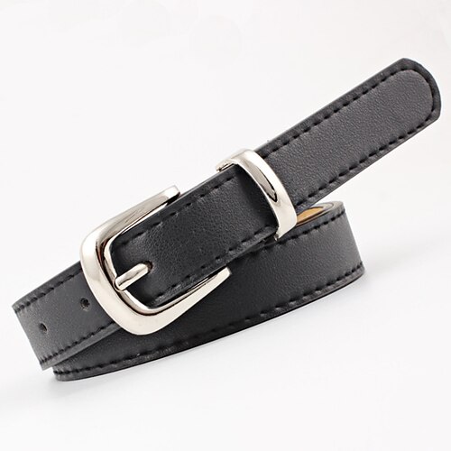 

Women's Unisex PU Buckle Belt PU Leather Prong Buckle D-ring Casual Classic Party Daily Black Red Brown