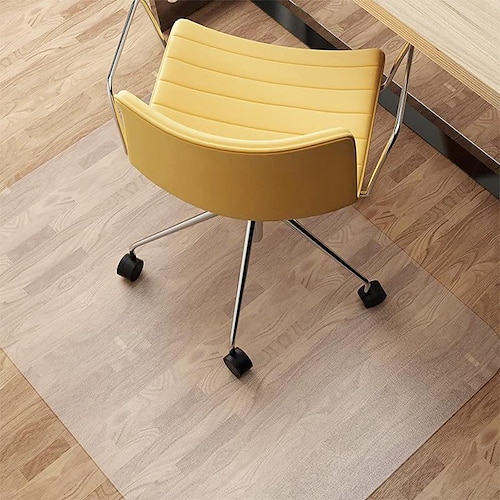 

Office Chair Mat for Hardwood Floor PVC Desk Chair Mat - Heavy Duty Floor Protector for Home or Office Easy Clean and Flat Without Curling