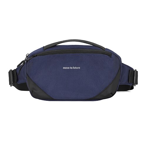 

Men's Sling Shoulder Bag Oxford Cloth Zipper Solid Color Daily Office Career Blue Black Gray Brown