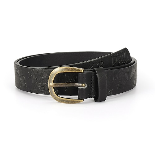 

Women's PU Buckle Belt PU Leather Prong Buckle Geometric Classic Vintage Retro Wedding Work Black