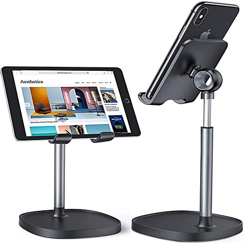 

Phone Stand Tablet Stand Rotatable Adjustable Retractable Phone Holder for Home Desk Office Compatible with Tablet All Mobile Phone Phone Accessory