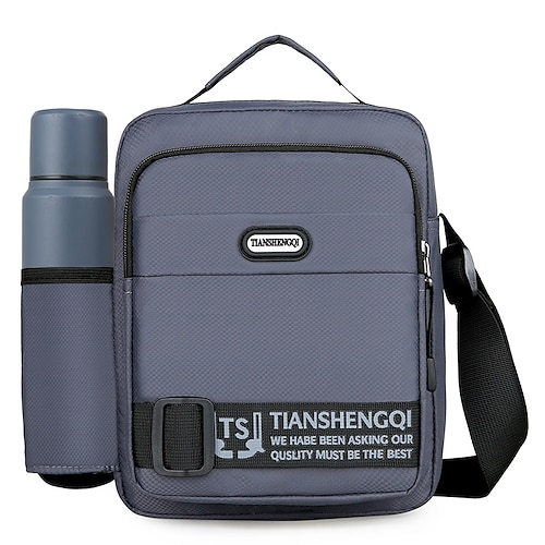

Men's Handbag Oxford Cloth Synthetic Zipper Solid Color Daily Office Career Green Blue Black Gray