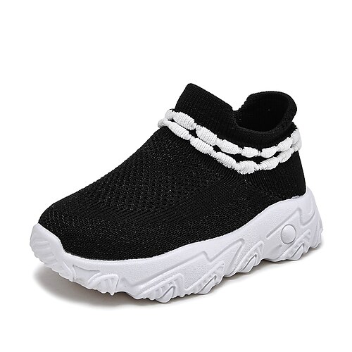 

Boys Girls' Loafers Slip-Ons School Shoes Satin Portable Big Kids(7years ) Little Kids(4-7ys) Indoor Outdoor Indoor Outdoor Play Braided Strap Black Pink Fall Spring / Booties / Ankle Boots