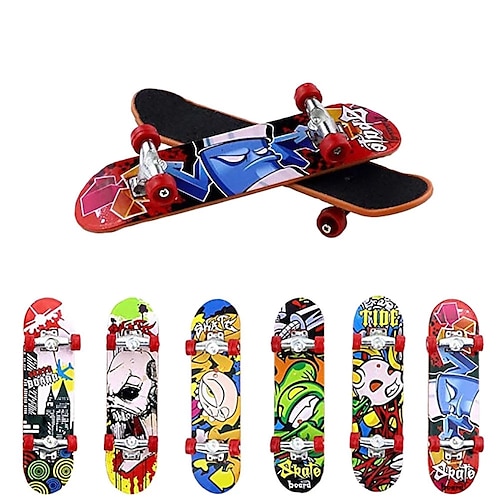 

9/15Pieces Mini Finger Skateboard Toy Skateboard Finger Boards with Pattern Creative Fingertip Movement Novelty Toys Party Favors Decorations Supplies for Teens and Adults, Random Style