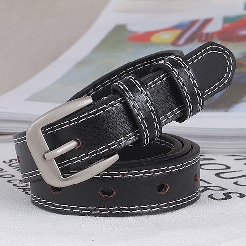 

Women's Belt PU Black Coffee Waist Belt Sport Daily Pure Color / Vintage / Spring / Summer / Fall / Winter