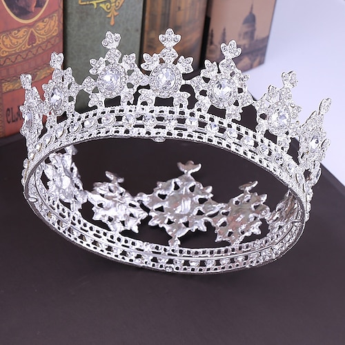 

Crown Tiaras Alloy Wedding Party / Evening Vintage Inspired With Sparkling Glitter Headpiece Headwear