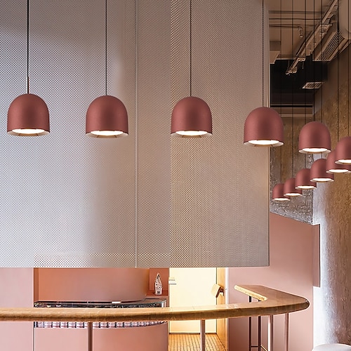 

Lampada a sospensione design singola 10 cm a led isola in vetro stile nordico comodino sala da pranzo camera da letto bar