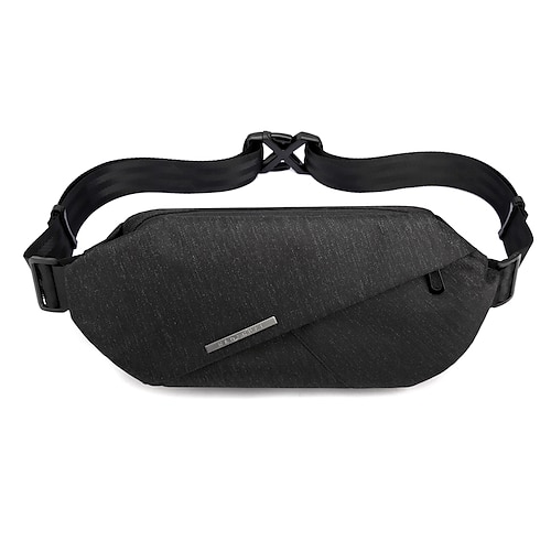 

Men's Sling Shoulder Bag Crossbody Bag Oxford Cloth Zipper Solid Color Daily Office Career Blue Black