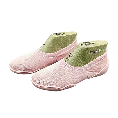 

Women's Ballet Shoes Practice Trainning Dance Shoes Socks Flat Practice Flat Heel Black Pink Grey