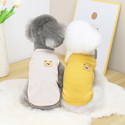 

Dog Cat Dress Dog Clothes Puppy Clothes Dog Outfits Breathable Green White Purple Costume for Girl and Boy Dog Fabric S M L XL XXL