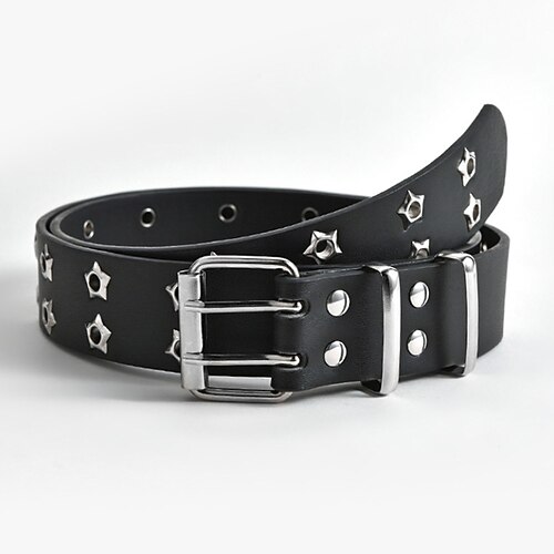 

Women's Unisex PU Buckle Belt PU Leather Prong Buckle Eyelet Casual Classic Party Daily White Black Brown Coffee