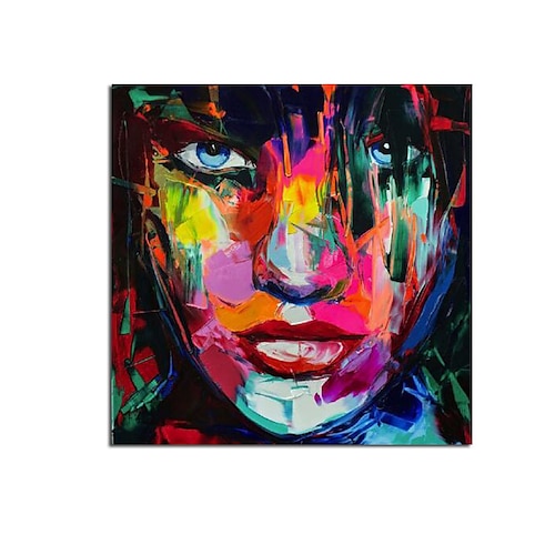 

Oil Painting Handmade Hand Painted Wall Art Modern Francoise Nielly Palette Knife Portrait Face Figure Posters Home Decoration Decor Rolled Canvas No Frame Unstretched