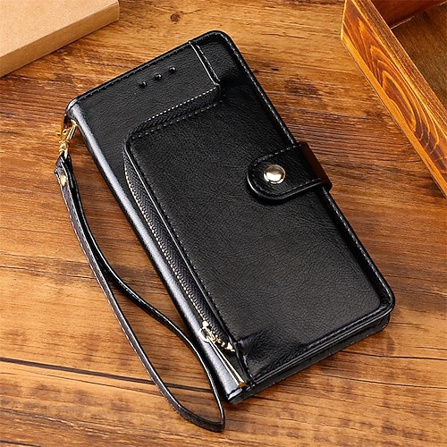 

Phone Case For Apple Full Body Case iPhone 13 12 11 Pro Max Mini SE 2020 X XR XS Max 8 7 Plus Wallet Card Holder Shockproof Solid Colored PU Leather TPU