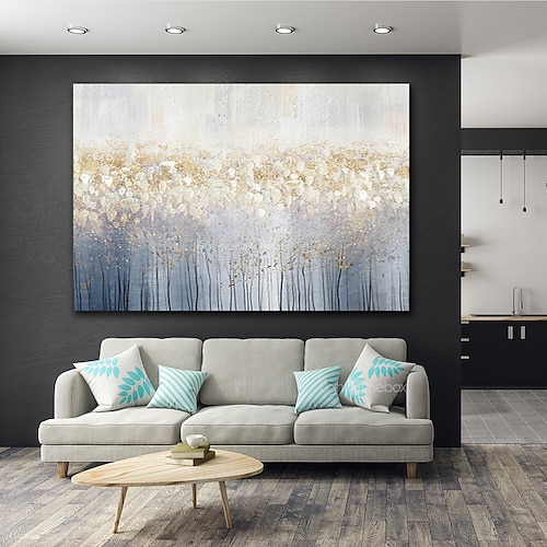 

Oil Painting Hand Painted Horizontal Panoramic Abstract Landscape Modern Stretched Canvas