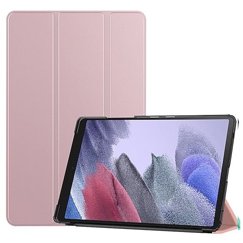 

Tavoletta Custodie cover Per Samsung Galaxy Tab S8 11'' S7 11'' A8 10.5'' A7 Lite 8.7'' A7 2022 2021 2020 Supporto a tre ante A prova di sporco Ultra sottile Tinta unita pelle sintetica