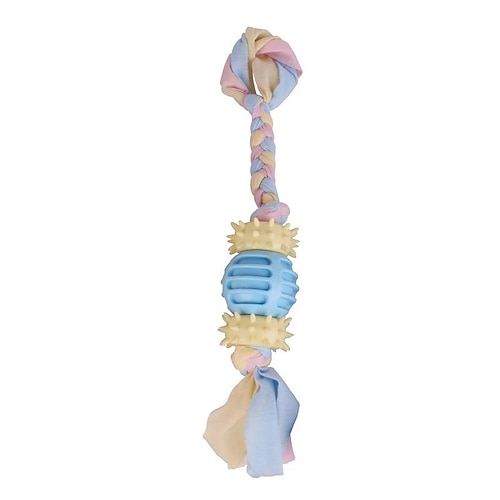

pet toy molar double knot cotton rope tpr toy ball gnawing relieve boredom dog toy bite resistant pet supplies wholesale