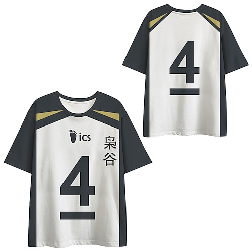 

Haikyuu Koutarou Bokuto T-Shirt-Ärmel Zeichentrick Manga Anime Harajuku Grafik Kawaii T-shirt Für Herren Damen Unisex Erwachsene 3D-Druck 100% Polyester