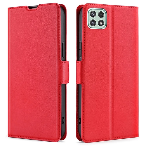 

Phone Case For Samsung Galaxy Full Body Case A53 A72 A72 A52 A42 A10s A71 Galaxy A22 5G Galaxy A22 4G Samsung A13 5G Portable Card Holder Flip Solid Colored TPU PU Leather