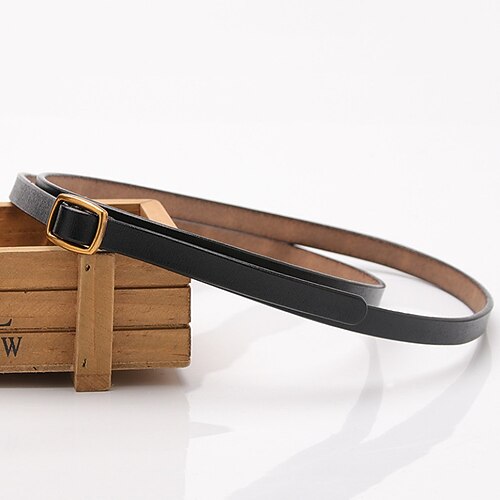 

Women's Unisex Leather Belt Cowhide Sliding Buckle Zebra Casual Classic Party Daily Black Red Brown Coffee