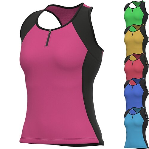 

21Grams Women's Cycling Jersey Short Sleeve Bike Jersey 3 Rear Pockets Reflective Strips Geometric Top Summer Bike wear Mountain Bike Shirt Sports Cycling Clothing Breathable Quick Dry