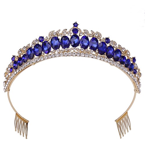 

Crown Tiaras Alloy Wedding Simple With Metal Headpiece Headwear