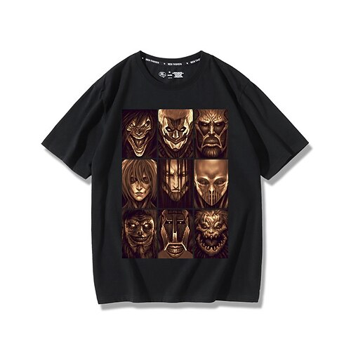 

Inspired by Attack on Titan Eren Yeager T-shirt Cartoon Manga Anime Harajuku Graphic Kawaii T-shirt For Men's Women's Unisex Adults' Hot Stamping 100% Polyester