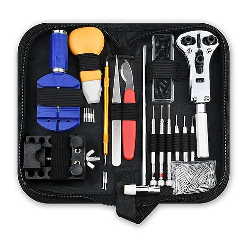 

147-Piece Watch Repair Tool Set Watch Repair Tool Belt Remover Bottom Opener Fixed Set