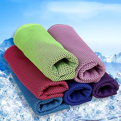 

Men's Women's Cooling Towel Winter Summer Outdoor Breathable Soft Comfortable Light Purple Light Blue Big red for Fishing Climbing Beach / Lightweight