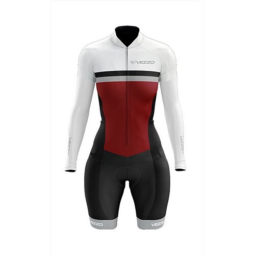 

Women's Short Sleeve Cycling Jersey with 3D Pad Shorts Triathlon Tri Suit Summer Polyester Black Blue Bike Clothing Suit Breathable Quick Dry Sweat wicking Sports Mountain Bike MTB Road Bike Cycling