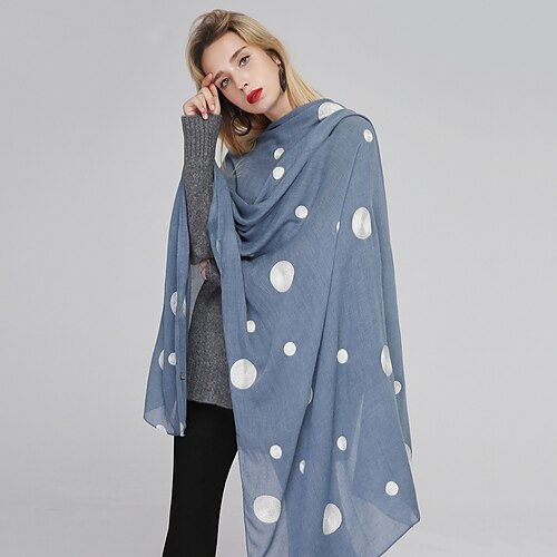 

Women's Wrap Women's Scarves Ladies Sleeveless Polester / Cotton Blend Wedding Wraps With Pattern / Print For Party Spring & Fall