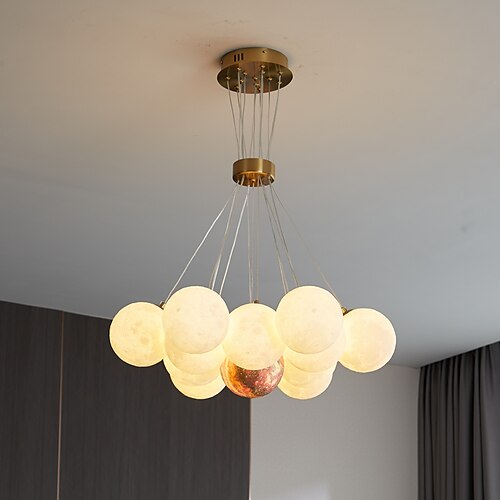 

120 cm Pendant Light LED Globe Design Moon Bubble Light Geometric Shapes Metal Artistic Style Modern Style 220-240V