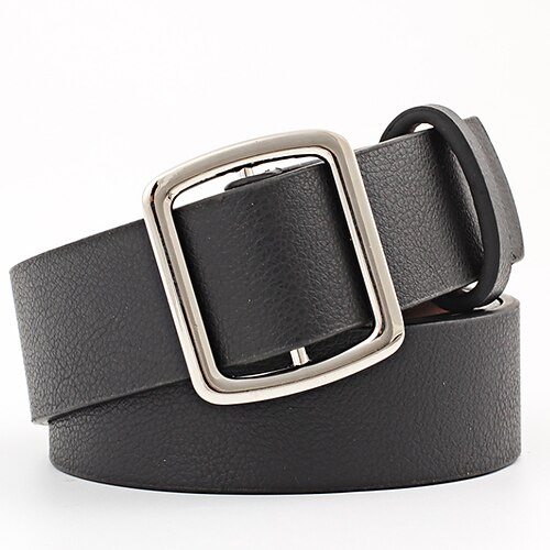

Women's Unisex PU Buckle Belt PU Leather Prong Buckle Plain Casual Classic Party Daily Black Brown Coffee