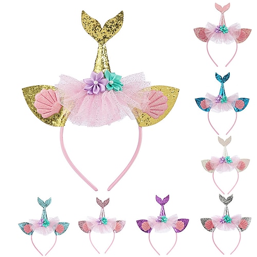 

2022 New Creative Shapes Mermaid Headband Headband Masquerade Party Birthday Party Decorations
