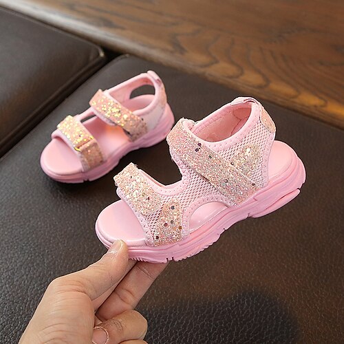 

Boys Girls' Sandals Casual Children's Day PU School Shoes Little Kids(4-7ys) Daily Walking Shoes White Black Pink Fall Summer