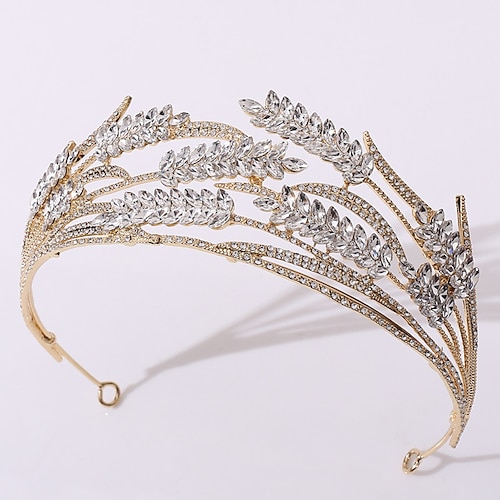 

Crown Tiaras Alloy Wedding Special Occasion Cute With Sparkling Glitter Headpiece Headwear