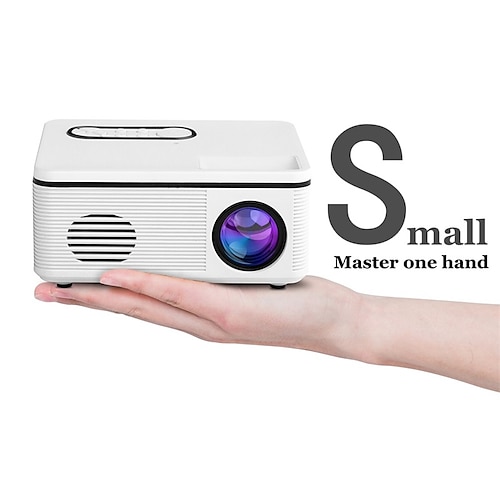 

S361 LED Mini Projector Keystone Correction Manual Focus Video Projector for Home Theater 1080P (1920x1080) 3000 lm Compatible with HDMI TV Stick USB PS5