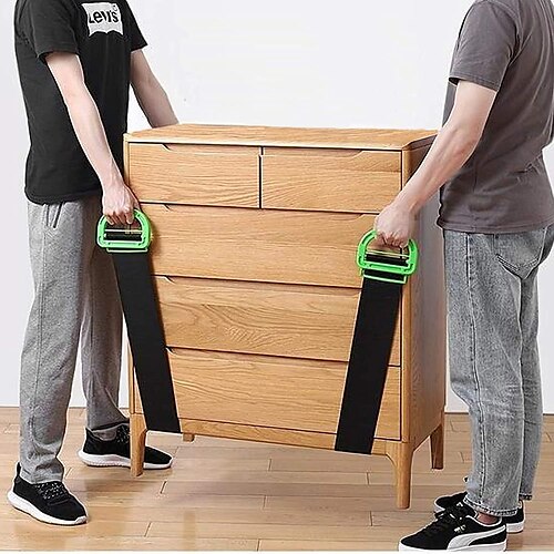 

Adjustable Lifting Moving Straps 2 Pack Furniture Moving Straps for Furniture Boxes Materials and Heavy Supports Up to 100kg